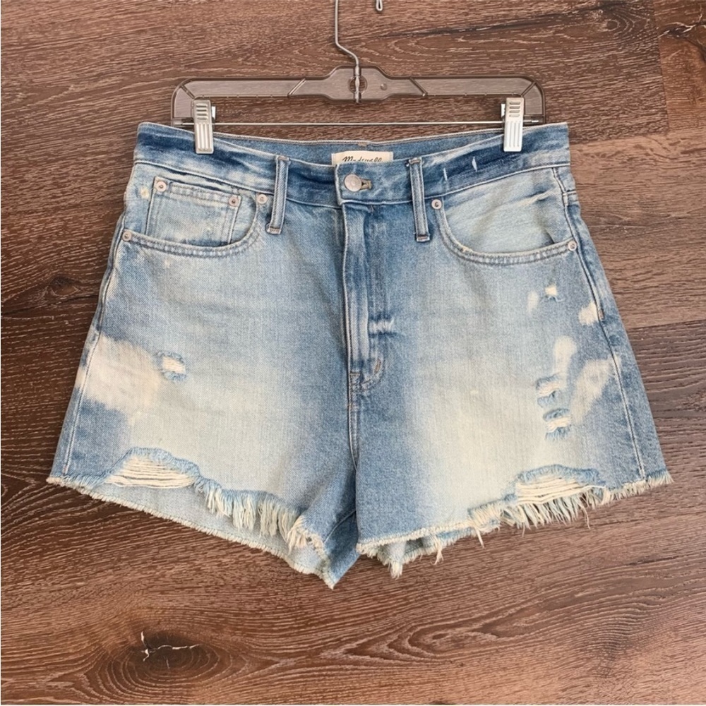 Madewell the momjean shorts Jeffries wash destructed edition